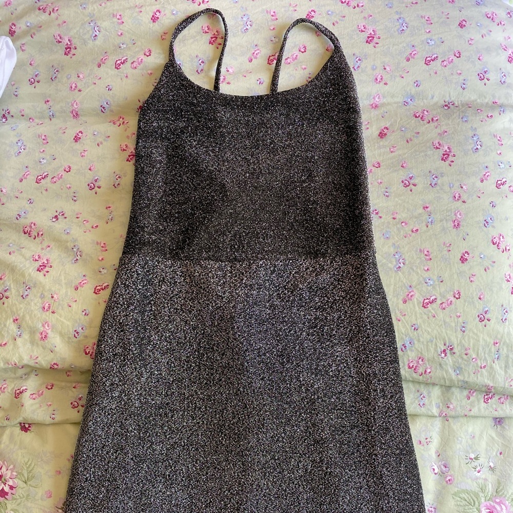 Black Glitter Dress